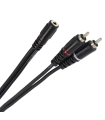 Câble en Y Plugger mini jack femelle stéréo - RCA mâle 0.60m Easy