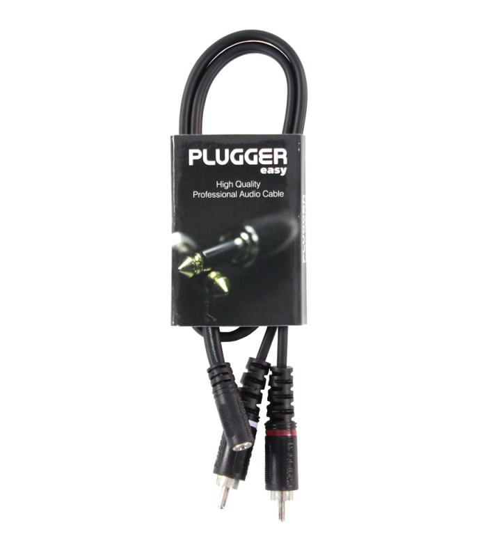 PLUGGER Câble Y Mini Jack Femelle Stéréo - RCA Mâle 0.60m Easy