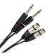 PLUGGER Câble Bretelle XLR Femelle 3b - Jack Mâle Mono 0.60m Easy
