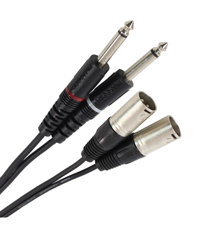 PLUGGER Câble Bretelle XLR Mâle 3b - Jack Mâle Mono 0.60m Easy
