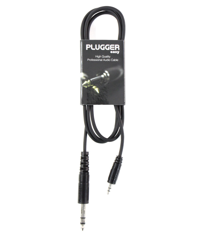 PLUGGER Câble Mini Jack Mâle Stéréo - Jack Mâle Stéréo 1.50m Easy