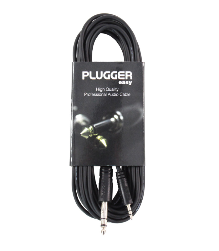 PLUGGER Câble Mini Jack Mâle Stéréo - Jack Mâle Stéréo 6m Easy