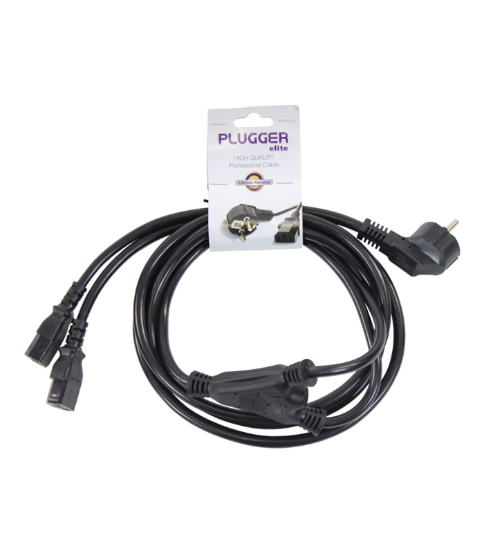 PLUGGER Câble d'alimentation 2 IEC - PC16 norme EU 3m Elite