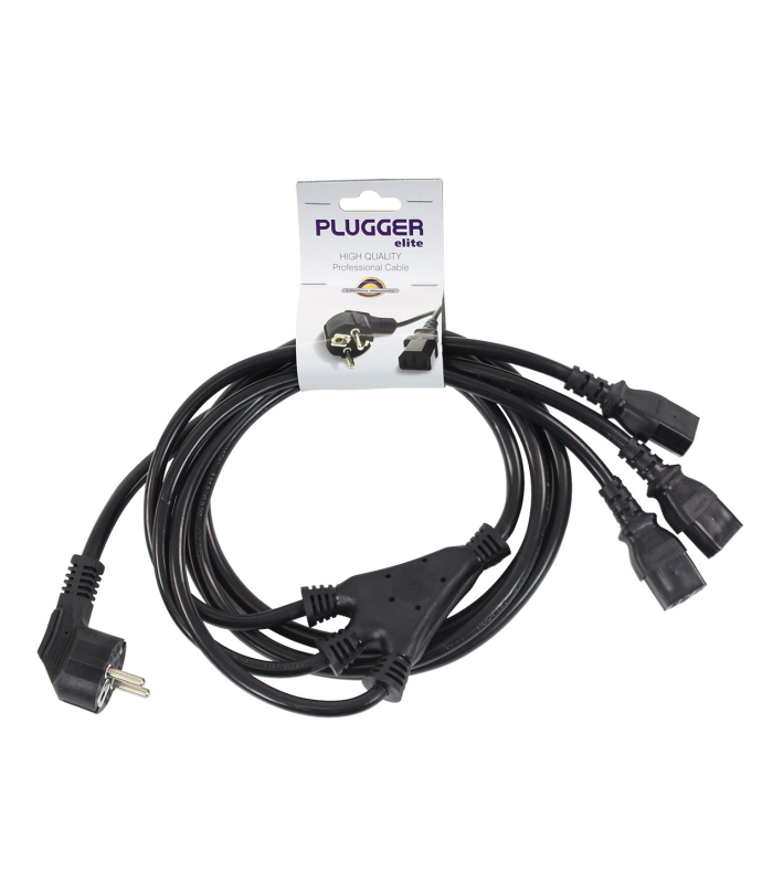 PLUGGER Câble d'alimentation 3 IEC Femelles - PC16 2m40 Elite