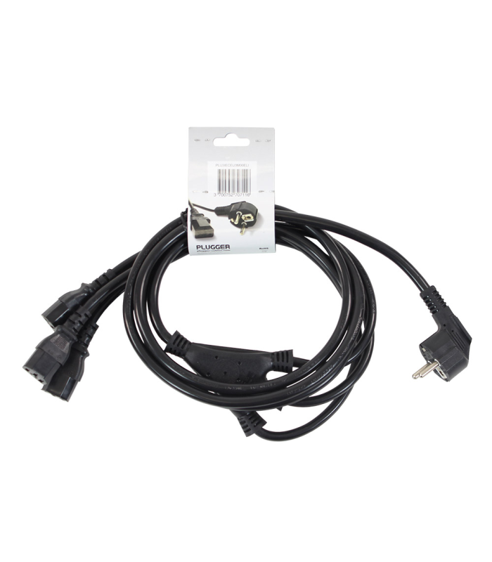 PLUGGER Câble d'alimentation 3 IEC Femelles - PC16 2m40 Elite