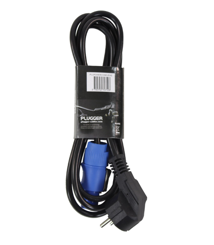 PLUGGER Câble d'alimentation Powercon norme EU 1.8m Easy