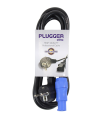 Câble d'alimentation Plugger Powercon norme EU 1.8m Elite