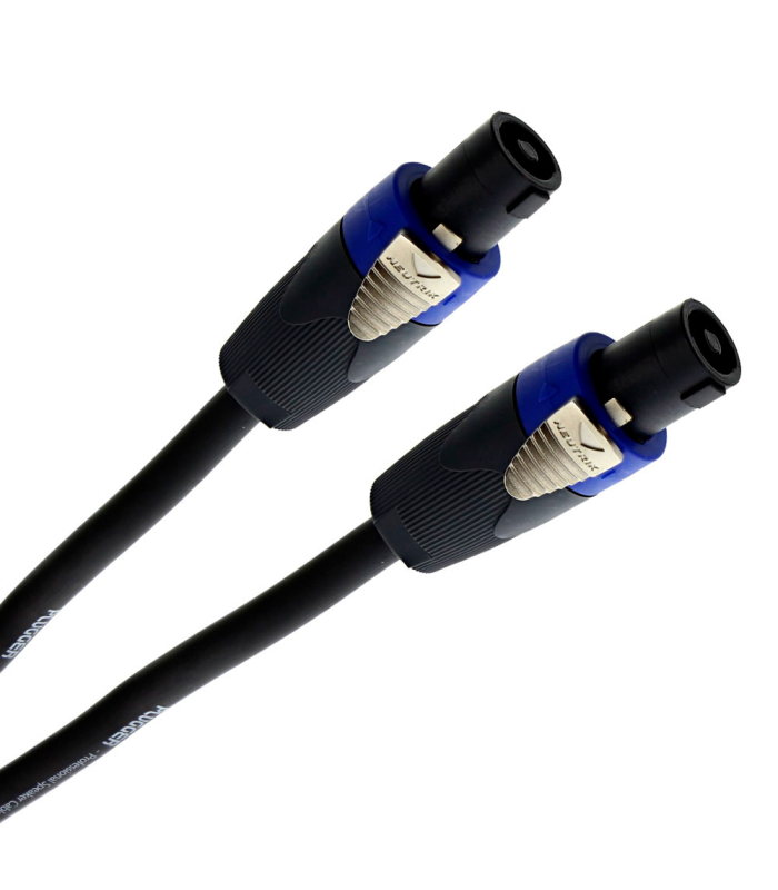 PLUGGER Câble HP 2 x 2.5mm² Speakon Mâle - Speakon Mâle 15m Elite