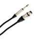 PLUGGER Câble XLR Femelle 3b - Jack Mâle Mono 1.50m Elite