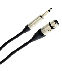 PLUGGER Câble XLR Femelle 3b - Jack Mâle Mono 15m Elite