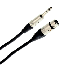 PLUGGER Câble XLR Femelle 3b - Jack Mâle Stéréo 3m Elite