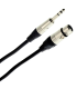 PLUGGER Câble XLR Femelle 3b - Jack Mâle Stéréo 15m Elite