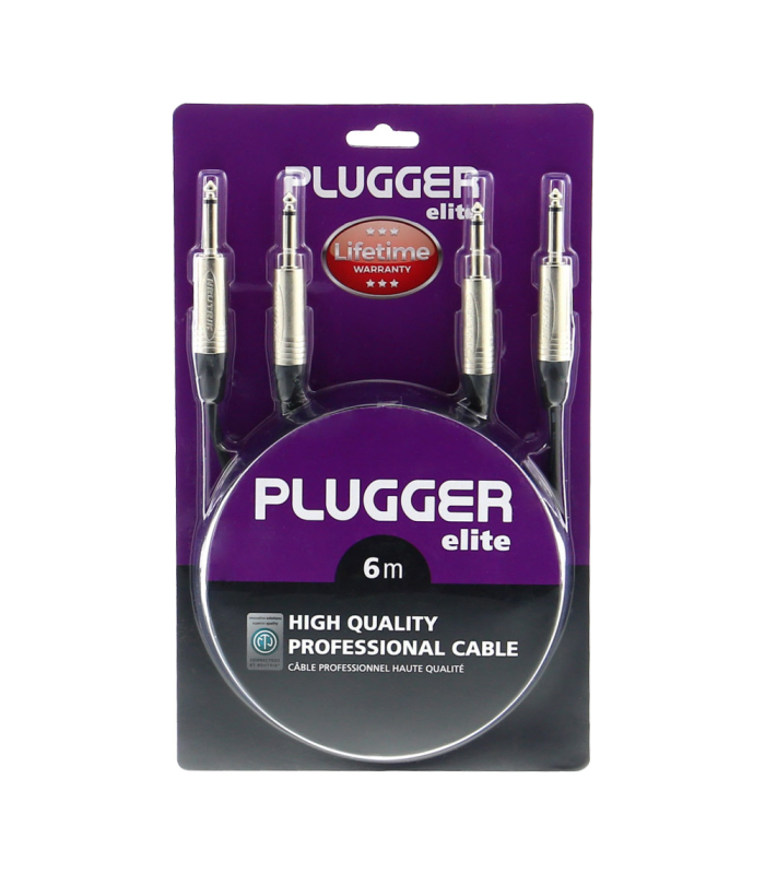 PLUGGER Câble Bretelle Jack Mâle Mono - Jack Mâle Mono 6m Elite