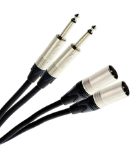 PLUGGER Câble Bretelle XLR Mâle 3b - Jack Mâle Mono 0.60m Elite