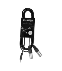 PLUGGER Câble Y Mini Jack Mâle Stéréo - XLR Mâle 3m Easy