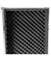 PLUGGER Flight case Rack 16U roller