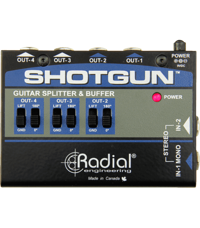 Pedale d'effet A B Box pour guitare Radial Engineering SHOTGUN