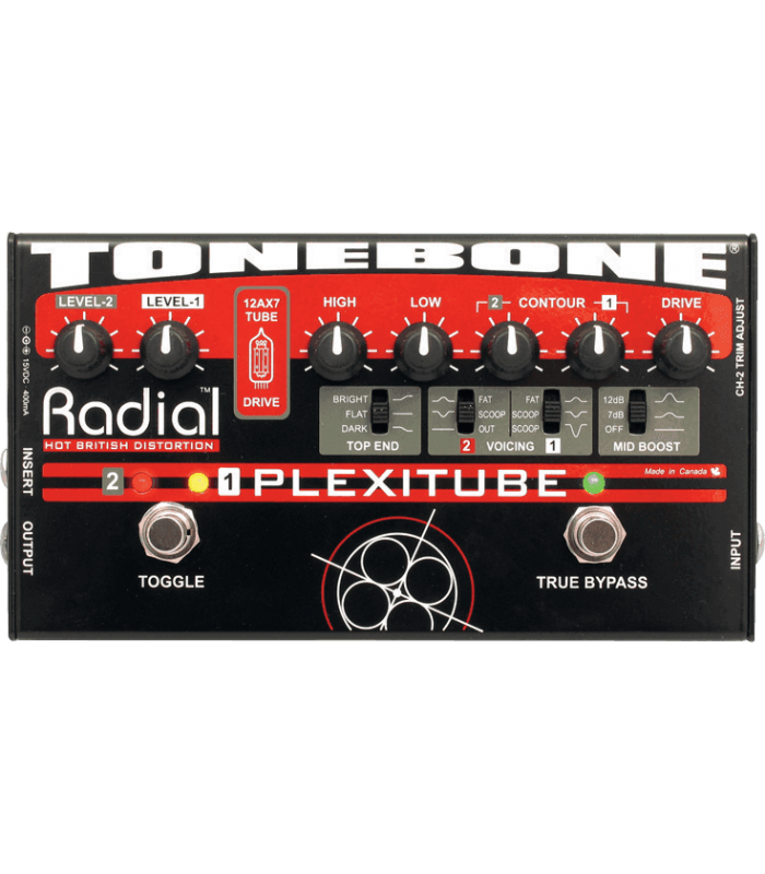 Pédale d'effet Distorsion pour guitare Radial Engineering PLEXITUBE