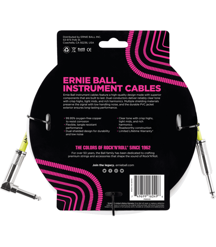 Câble Instruments ERNIE BALL  60491