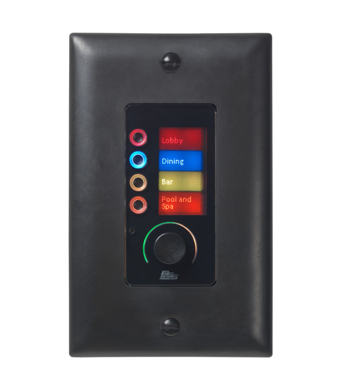 Controlador de pared Ethernet BSS AUDIO Contrio EC-4BV negro