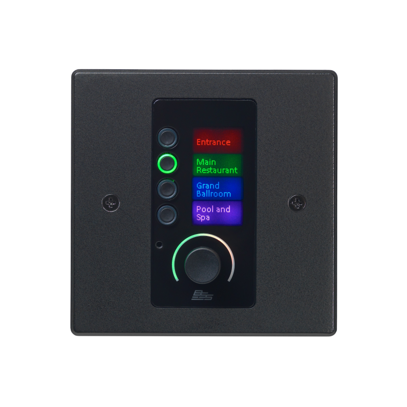 Contrôleur mural Ethernet BSS AUDIO Contrio EC-4BV noir