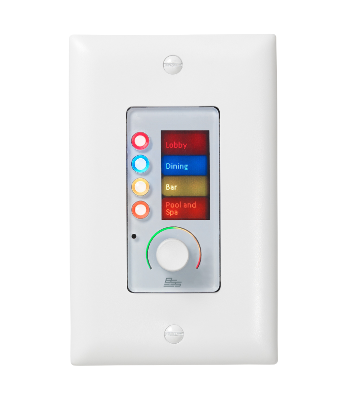 Contrôleur mural Ethernet BSS AUDIO Contrio EC-4BV blanc