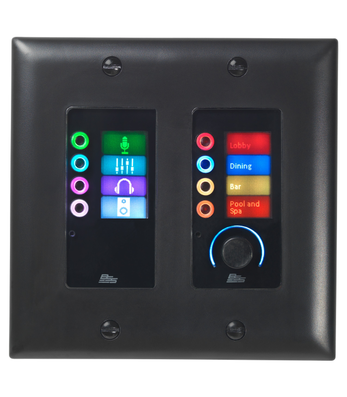 Controlador de pared Ethernet BSS AUDIO Contrio EC-8BV negro