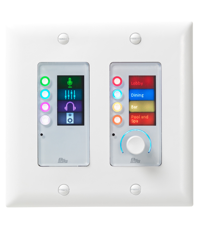 Contrôleur mural Ethernet BSS AUDIO Contrio EC-8BV blanc