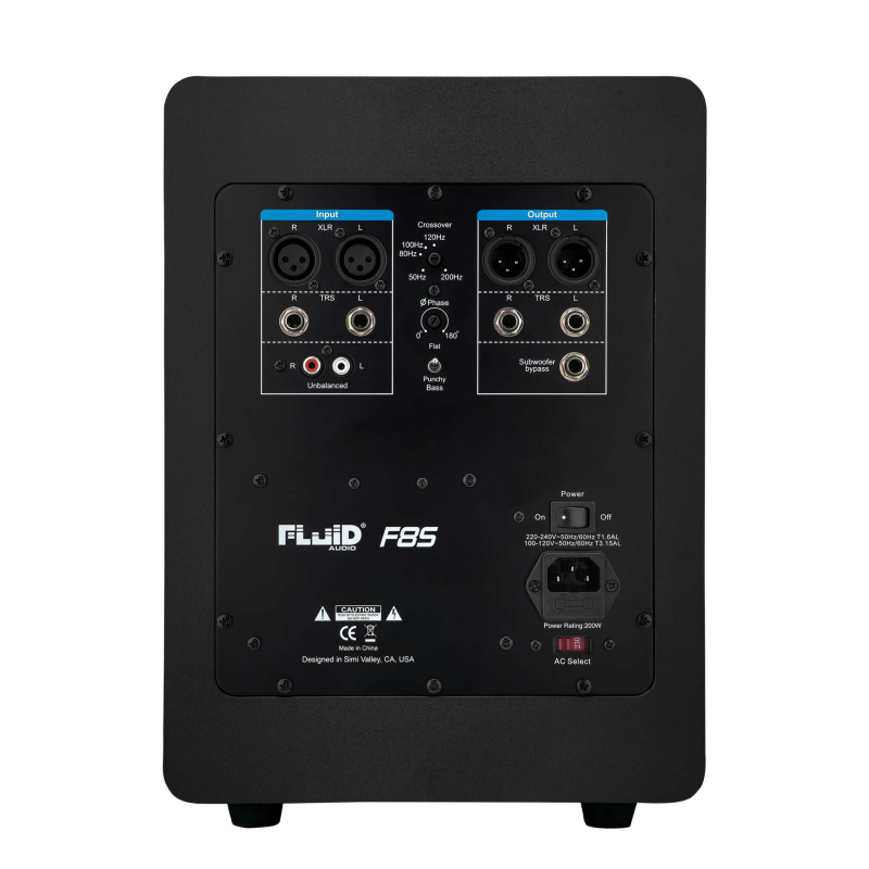 Caisson de basse pour studio FLUID AUDIO F8S