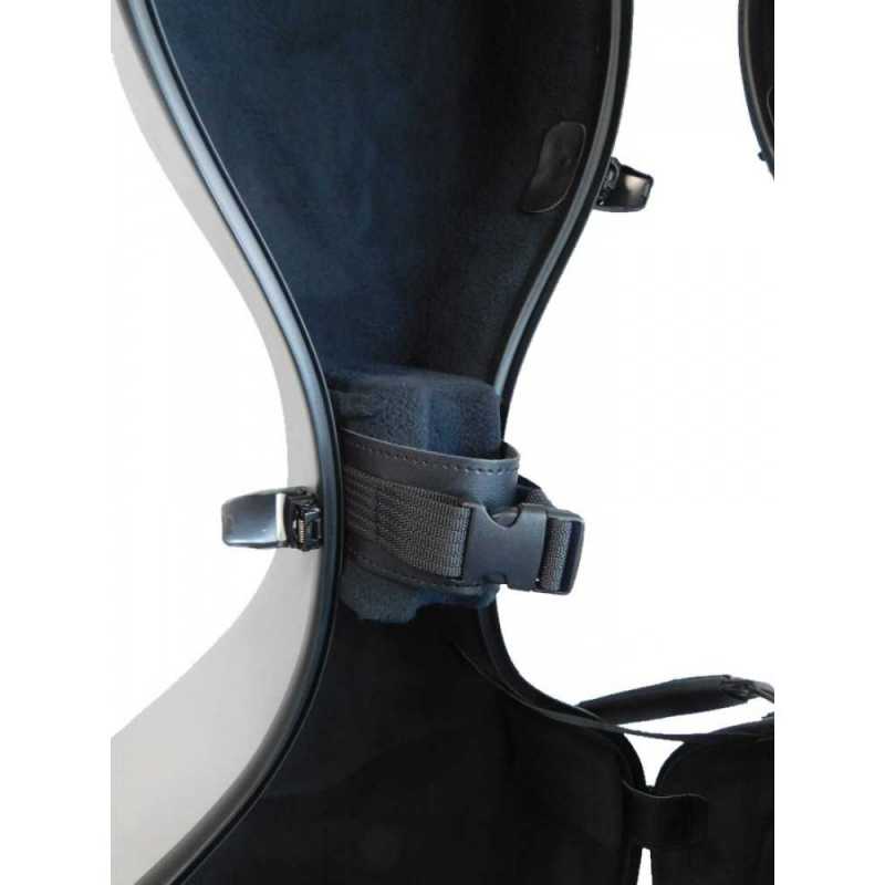 Etui violoncelle 4/4 PC COMPOSITE gris alu effet brossé