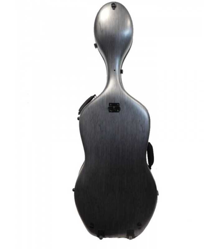 Etui violoncelle 4/4 PC COMPOSITE noir effet alu brossé