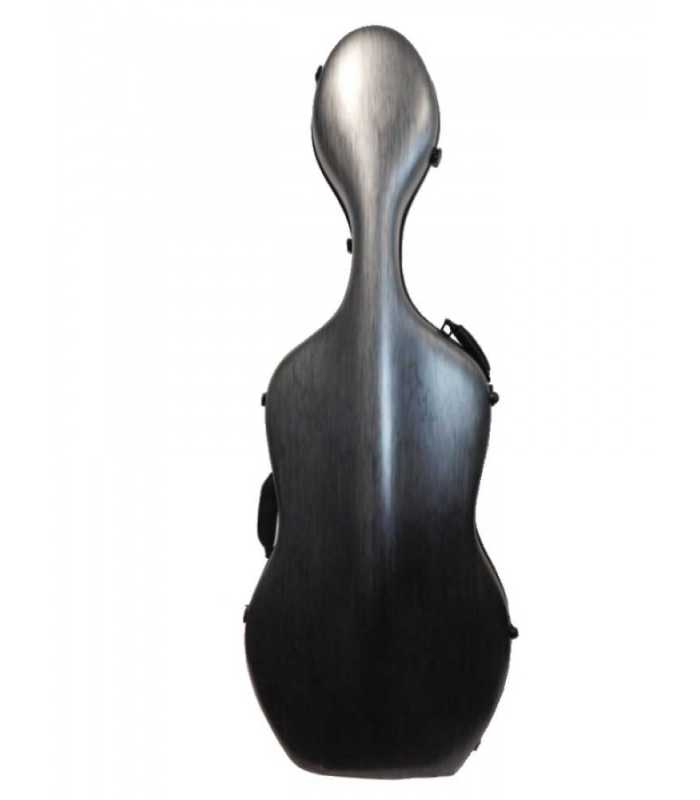 Etui violoncelle 4/4 PC COMPOSITE noir effet alu brossé