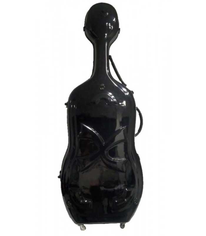 Etui violoncelle 4/4 PVC/Fiberglass noir "FLY CASE"