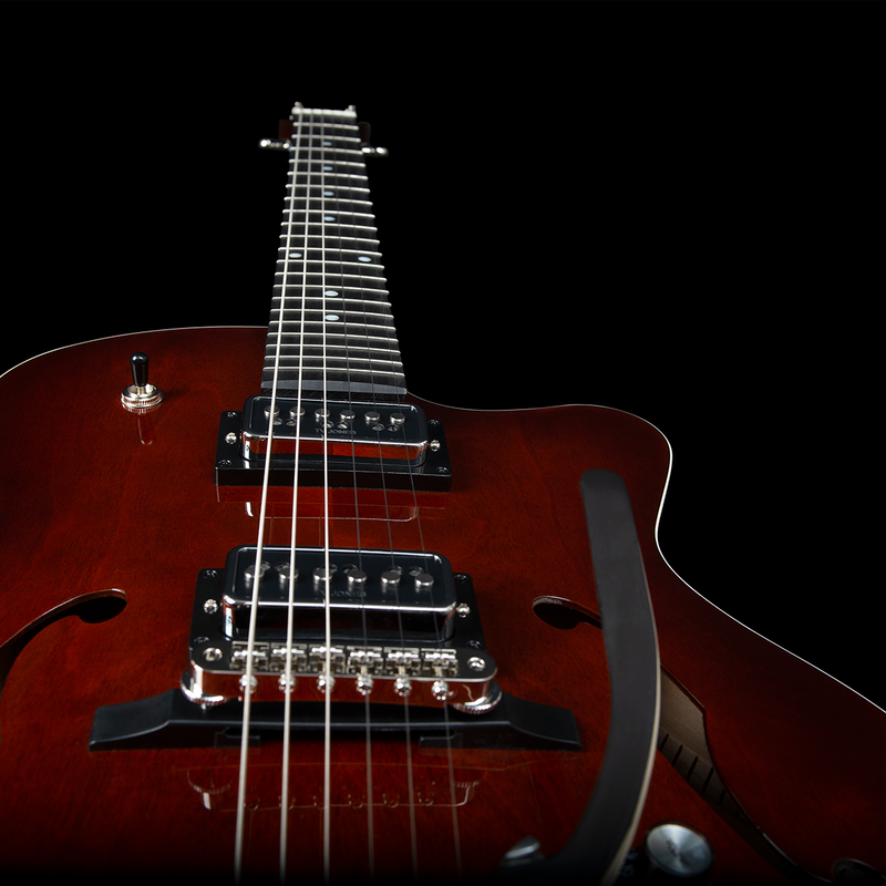 GODIN 5th Avenue Uptown T-Armond Havana Burst avec étui TRIC 