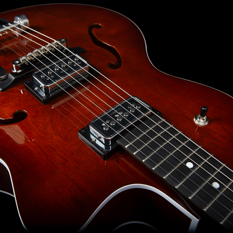 GODIN 5th Avenue Uptown T-Armond Havana Burst avec étui TRIC 