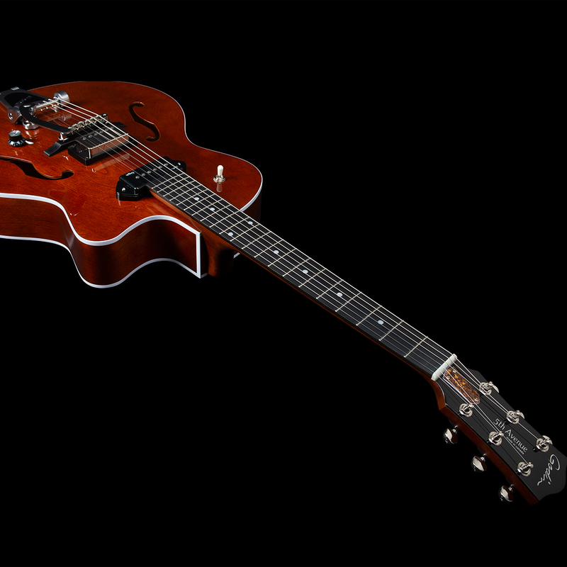 GODIN 5th Avenue Uptown Custom Havana Burst avec étui TRIC 