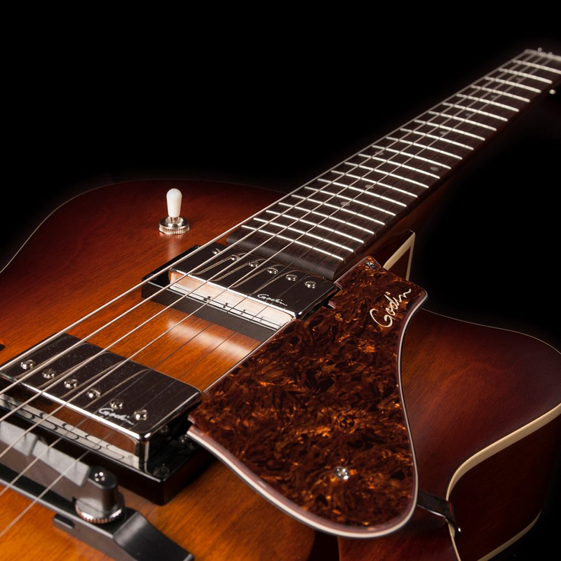 GODIN 5th Avenue CW Kingpin II HB Cognac Burst avec étui TRIC 