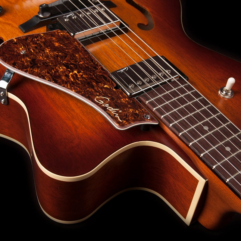 GODIN 5th Avenue CW Kingpin II HB Cognac Burst avec étui TRIC 