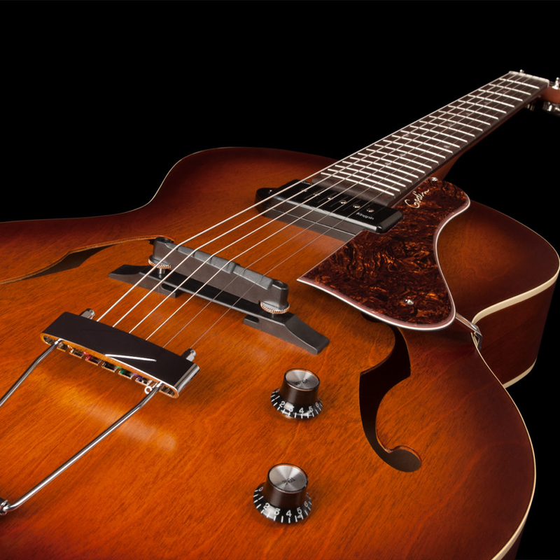 GODIN 5th Avenue Kingpin P90 Cognac Burst avec étui TRIC 