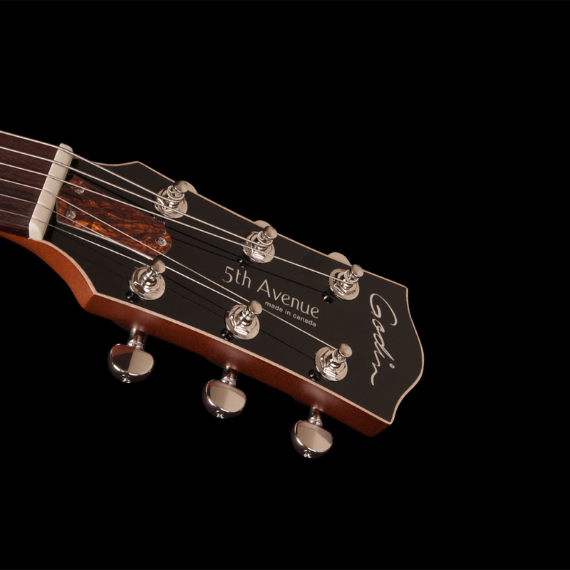GODIN 5th Avenue Kingpin P90 Cognac Burst avec étui TRIC 