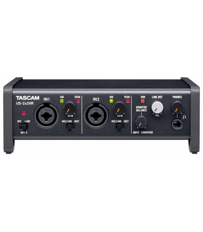 Interface audio 2 canaux d’entrée et de sortie TASCAM US-2X2HR