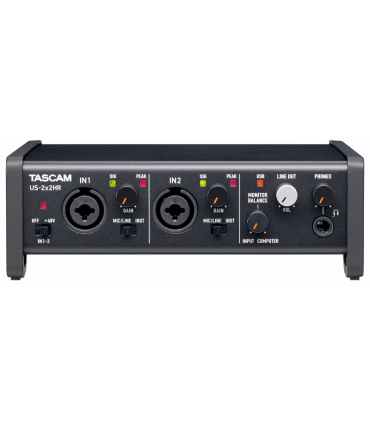 Interface audio 2 canaux d’entrée et de sortie TASCAM US-2X2HR
