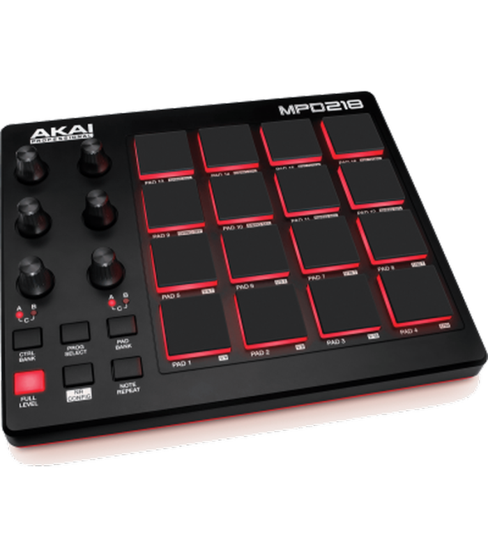 Controlador de pad MIDI USB AKAI MPD 218