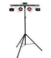 4 SPOTS LED AVEC SUPPORT TRÉPIED + PÉDALE ALGAM LIGHTING FLORIDA BAR