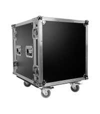 Rack Plugger Flight Case Rack 12U Roller
