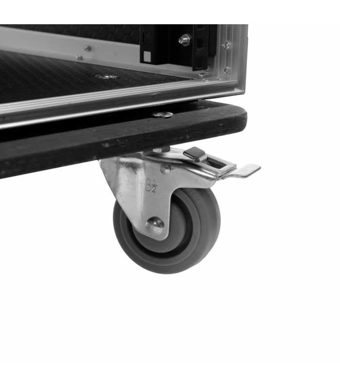 PLUGGER FLIGHT CASE RACK 12U ROLLER