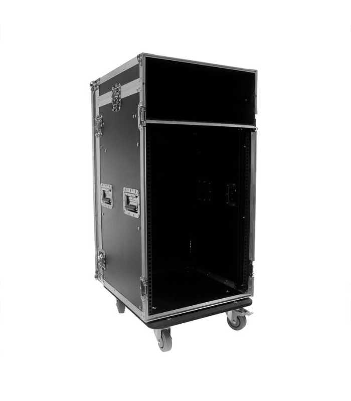 PLUGGER FLIGHT CASE MIXER/RACK 16U ROLLER