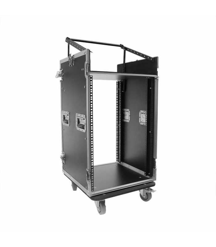Rack Plugger Flight Case Mixer/Rack 16U Roller