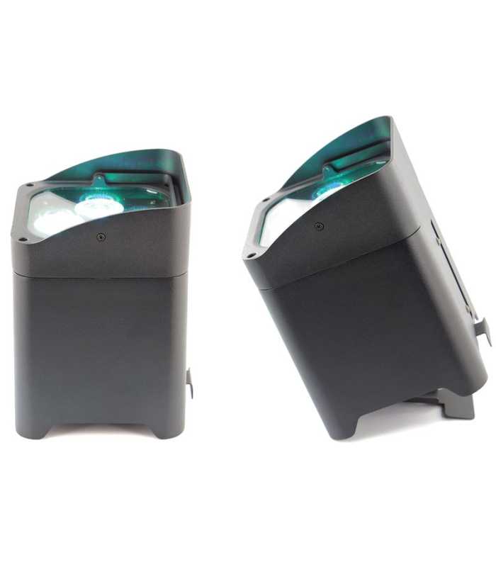 Pack de 6 proyectores a pilas BoomTone DJ EZBOX 4x15W + un maletín