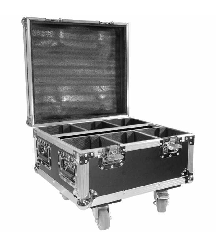 Pack de 6 projecteurs sur batterie BoomTone DJ EZBOX 4x15W + un fightcase